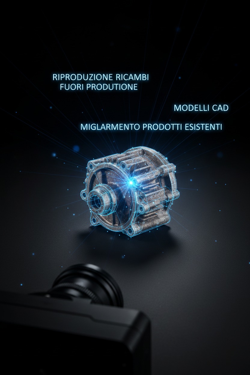 Reverse engineering e scansione 3D di componenti meccanici nel VCO
